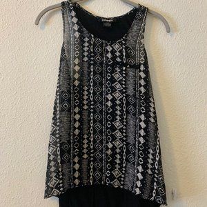Black & White Patterned Tank